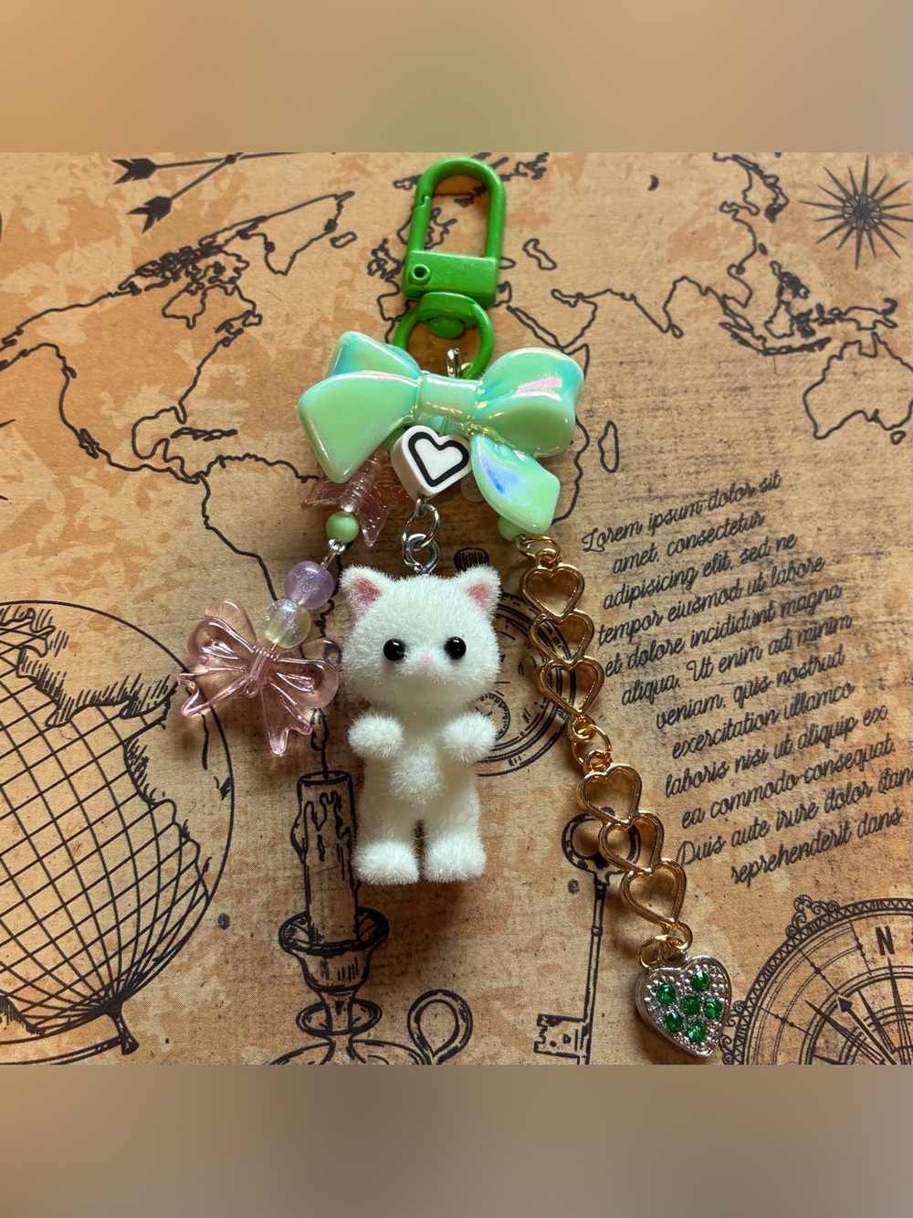 Handmade Calico Critter keychain